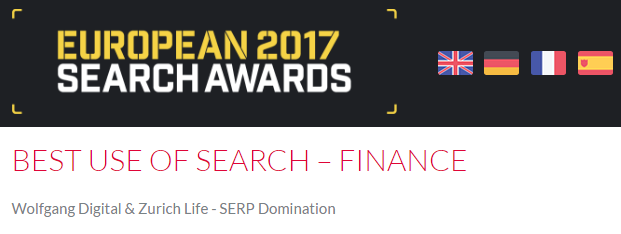 Best Use of Search - European Awards 2017